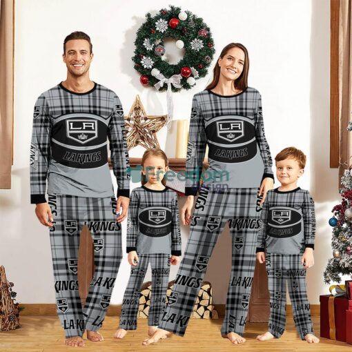 Los Angeles Kings Custom Name Pajamas Set For Family Sport Team Pajamas Christmas Gift Product Photo 1