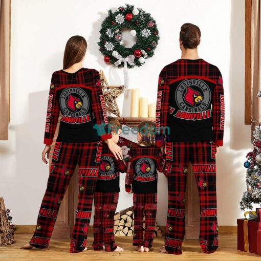 Louisville Cardinals Custom Name Pajamas Set For Family Sport Team Pajamas Christmas Gift Product Photo 2