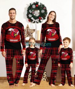 Louisville Cardinals Custom Name Pajamas Set For Family Sport Team Pajamas Christmas Gift