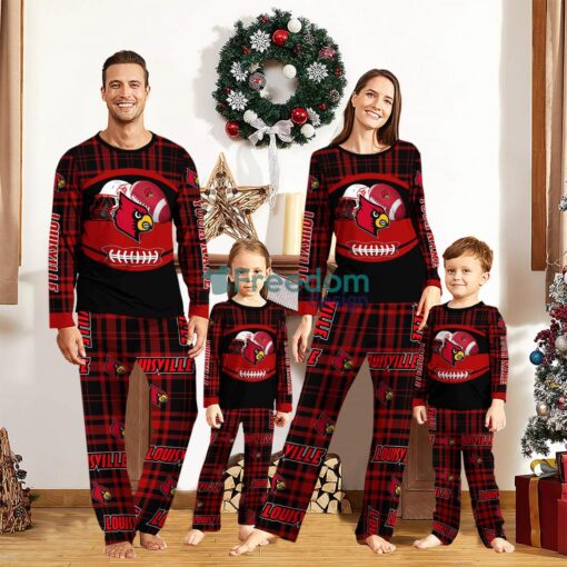 Louisville Cardinals Custom Name Pajamas Set For Family Sport Team Pajamas Christmas Gift Product Photo 1