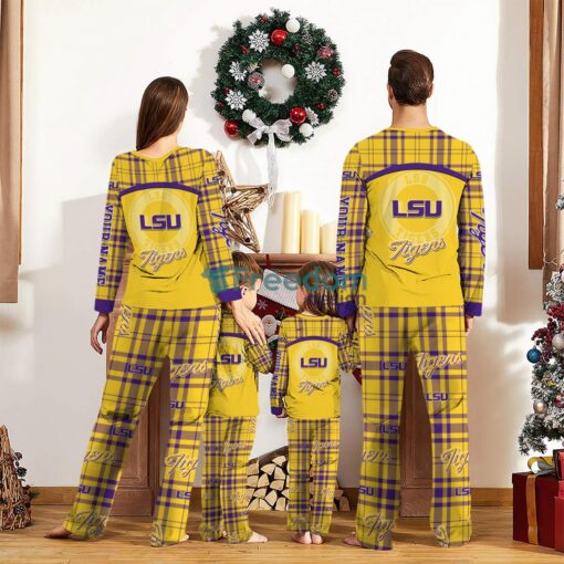 LSU TIGERS Custom Name Pajamas Set For Family Sport Team Pajamas Christmas Gift Product Photo 2