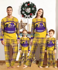 LSU TIGERS Custom Name Pajamas Set For Family Sport Team Pajamas Christmas Gift