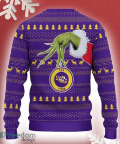 LSU tigers Grinch Driving Funny 3D Ugly Christmas Sweater For Men Women - LSU tigers Christmas Sweater Grinch Driving Photo 3
