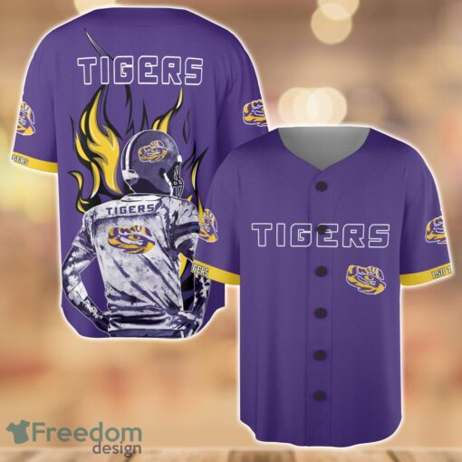 LSU Tigers Wave Player Baseball Jersey Shirt For Team Product Photo 1