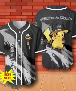 Makers Mark Pikachu Pokemon Baseball Jersey for All Genders