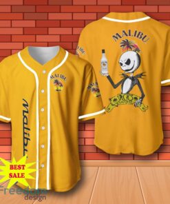 Malibu Rum Halloween Jack Skellington Nightmare Baseball Jersey for All Genders