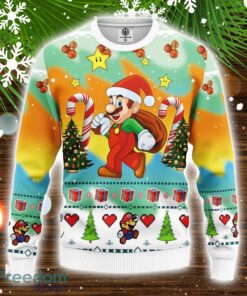 Mario Ugly Christmas Sweater Amazing Gift Family Christmas Gift