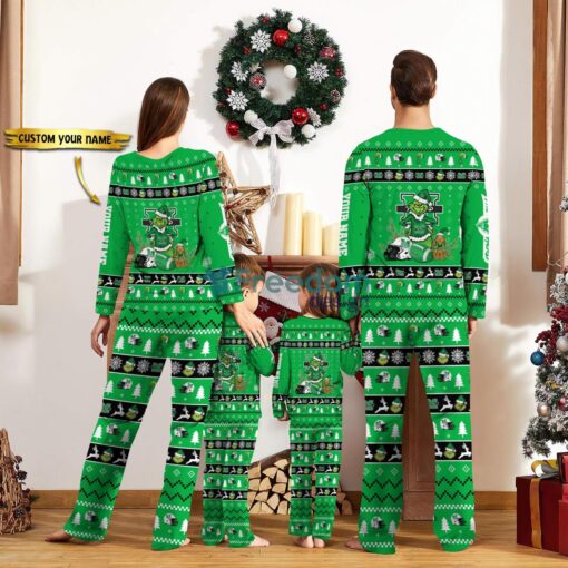 Marshall Thundering Herd Pajamas Sport Team Pajama Set Christmas Gift For Family Custom Name Unique Gift Product Photo 2