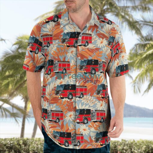 Martinsville Fire & EMS Department Martinsville, Virginia Hawaiian Shirt Product Photo 4