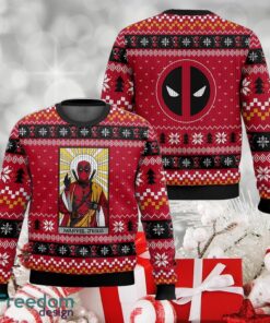 Marvel Jesus Deadpool Ugly Sweater Knitted Sweater AOP Gift For Christmas