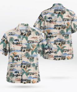 Maryland, Harmans Dorsey Fire Company Station 21 Hawaiian Shirt Product Photo 1