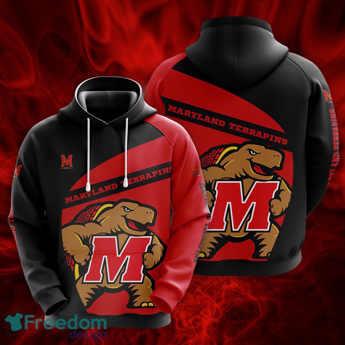 Maryland Terrapins 3D Hoodie For Fans New Trending All OVer Print - Maryland Terrapins 3D Hoodie For Fans New Trending All OVer Print