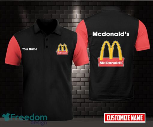 Mcdonald's AOP 3D Polo Shirt Unique Gift Golf Polo Shirt Custom Name Product Photo 1