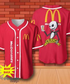 McDonald’s Halloween Jack Skellington Nightmare Baseball Jersey for All Genders