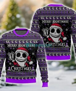 Merry Nightmare Christmas The Nightmare Before Christmas Ugly Sweater 3D Printed Sweater Christmas Gift