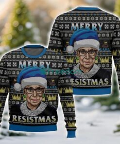 Merry Resistmas Ruth Bader Ginsburg RBG Ugly Christmas Sweater For Men And Women Christmas Holiday Gift