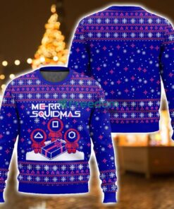 Merry Squidmas Squid Game Ugly Christmas Sweater For Men And Women Christmas Holiday Gift