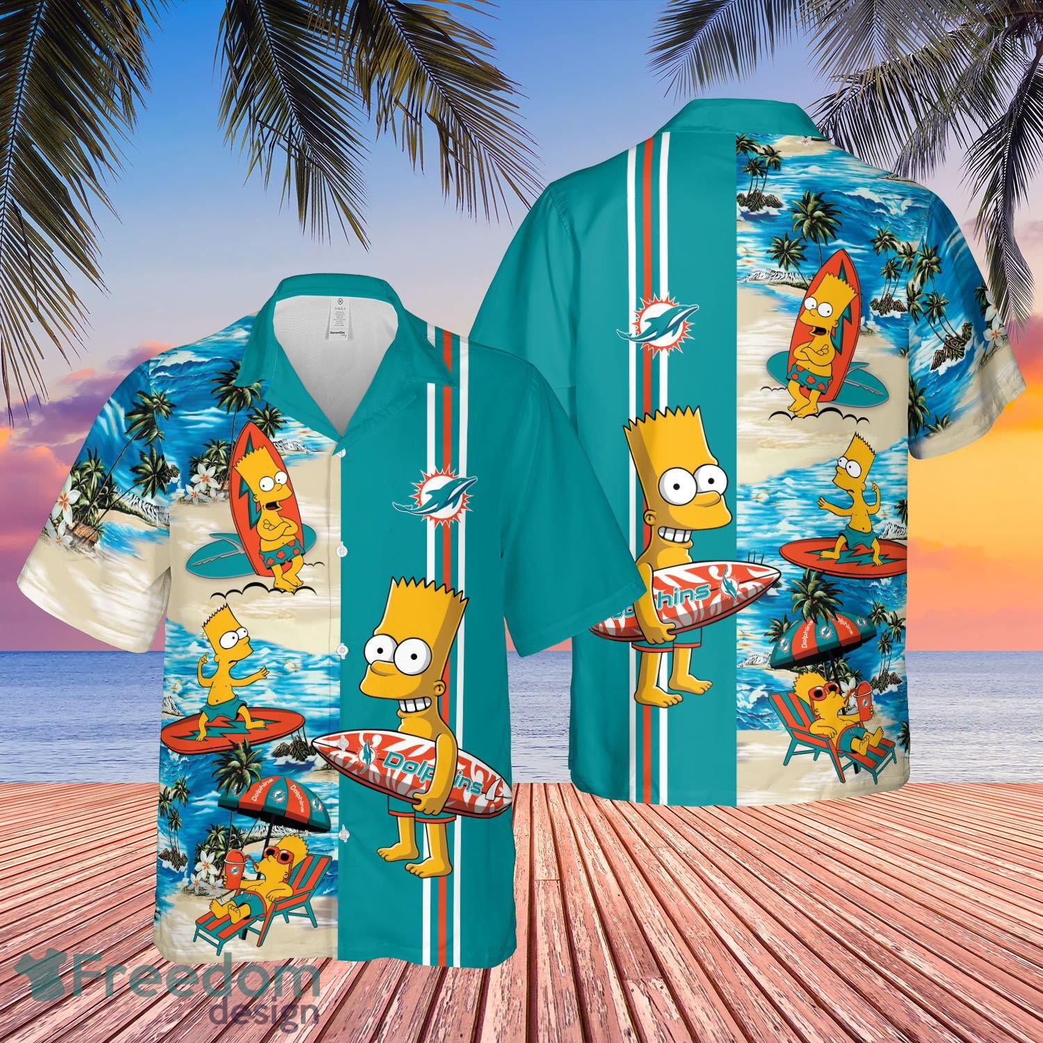 Miami Dolphins Bart Simpson Hawaiian Shirt Funny For Men Women Fans image Miami Dolphins Bart Simpson Hawaiian Shirt Funny For Men Women Fans - Miami Dolphins Bart Simpson Hawaiian Shirt Funny For Men Women Fans