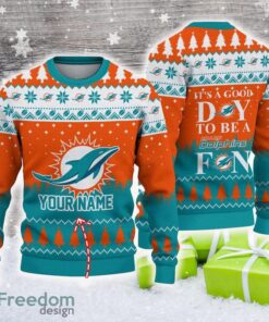 Miami Dolphins Knitted Sweater For Men Women Fans Gift Christmas