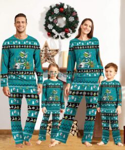 Miami Dolphins Pajamas Sport Team Pajama Set Christmas Gift For Family Custom Name Unique Gift Product Photo 1