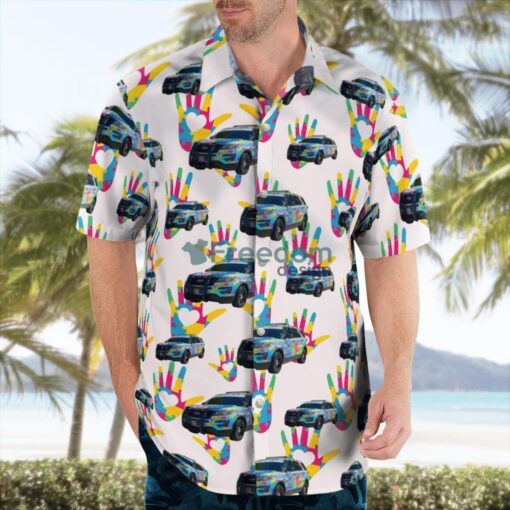 Miami, Florida, Miami Police Department, World Autism Awareness Day Hawaiian Shirt Product Photo 4