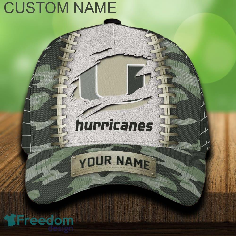 Miami Hurricanes 3D Hat And Cap Beach Design Camo Green For Fans Gift Custom Name image Miami Hurricanes 3D Hat And Cap Beach Design Camo Green For Fans Gift Custom Name - Miami Hurricanes 3D Hat And Cap Camo_1