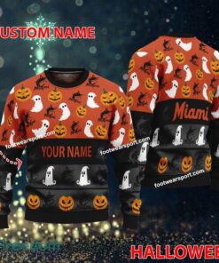 Miami Marlins Personalized Logo Pattern Knitted Christmas 3D Sweater Gift For Men And Women