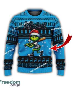 Miami Marlins Player Grinch Knitted Xmas Sweater Gift Holidays - Miami MarlinsMulti Grinch Ugly Christmas Sweater Gift Adult Photo 1