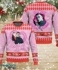 Michael Myers Halloween Ugly Sweater Ugly Christmas 3D Sweater Gift For Adult