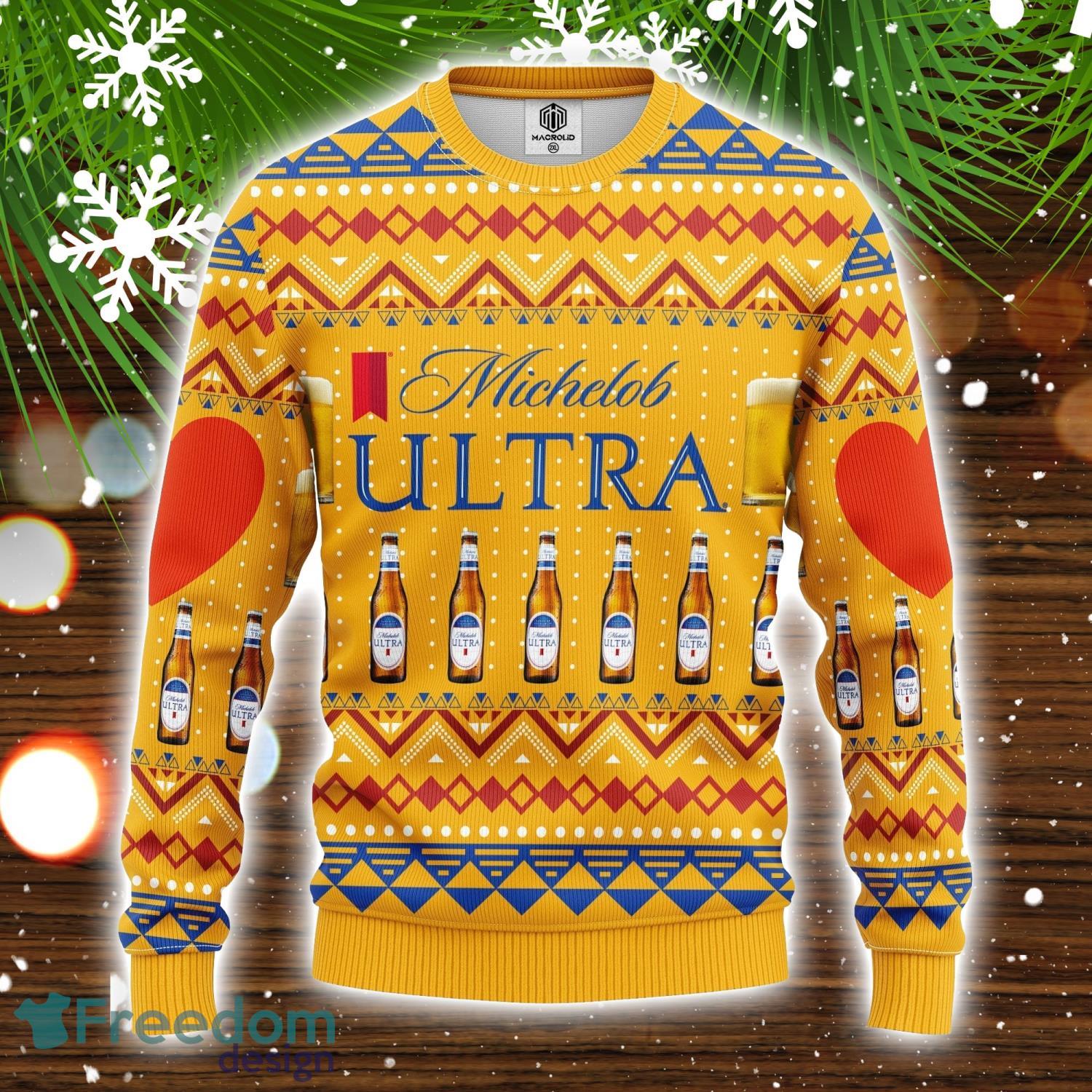 Michelob 3D Ugly Christmas Sweater Amazing Gift Family Christmas Gift image Michelob 3D Ugly Christmas Sweater Amazing Gift Family Christmas Gift Product Photo 1