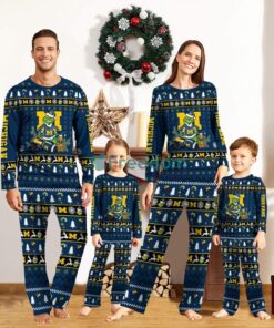 Michigan Wolverines Pajamas Sport Team Pajama Set Christmas Gift For Family Custom Name Unique Gift Product Photo 1