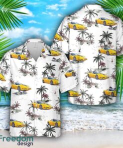 Milenium Yellow 2002 Chevrolet Corvette All Printed 3D Hawaiian Shirt For Men Women