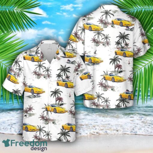 Milenium Yellow 2002 Chevrolet Corvette All Printed 3D Hawaiian Shirt For Men Women Product Photo 1