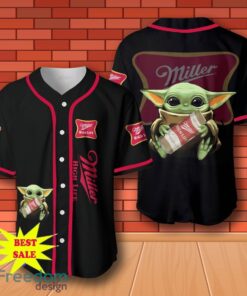 Miller High Life Baby Yoda Baseball Jersey for All Genders