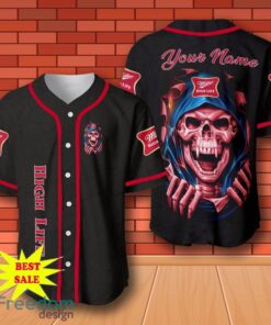 Miller High Life Skull Personalized Baseball Jersey for All Genders