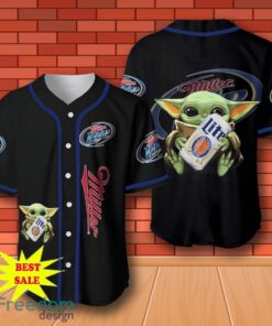 Miller Lite Baby Yoda Baseball Jersey for All Genders