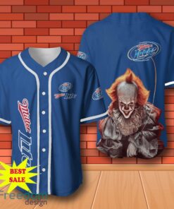Miller Lite Pennywise Halloween Baseball Jersey for All Genders