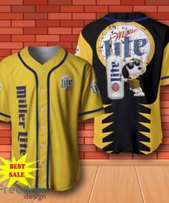 Miller Lite Snoopy Baseball Jersey for All Genders