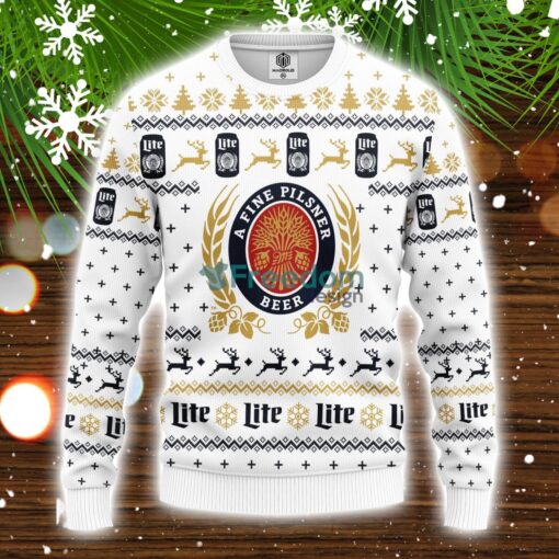 Miller Lite V5 Ugly Christmas Sweater Amazing Gift Family Christmas Gift Product Photo 1