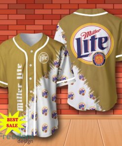 Miller Lite Whiskey Baseball Jersey Strips for All Genders