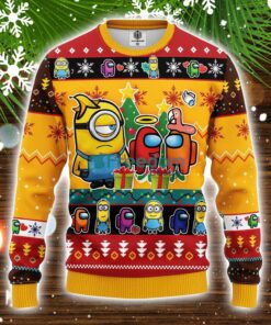 Minion Among Us Funny Ugly Christmas Sweater Amazing Gift Family Christmas Gift