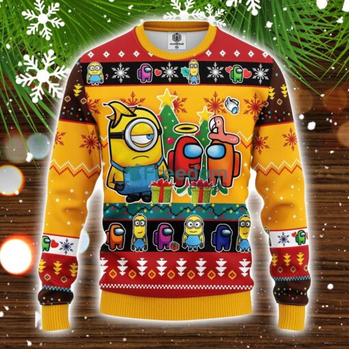 Minion Among Us Funny Ugly Christmas Sweater Amazing Gift Family Christmas Gift Product Photo 1