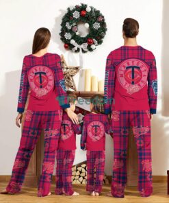 Minnesota Twins Custom Name Pajamas Set For Family Sport Team Pajamas Christmas Gift Product Photo 2