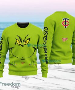 Minnesota Twins MLB Ginch Face Funny Custom Name Ugly Sweater Merry Chistmas Gift For Fans