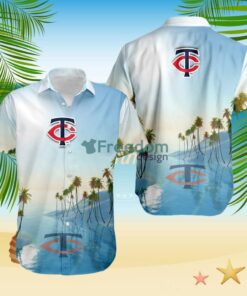 Minnesota Twins Tropical Beach Blue Hawaiian Shirt