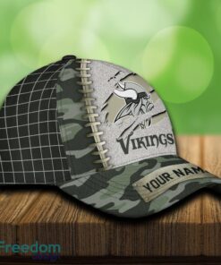 Minnesota Vikings 3D Hat And Cap Beach Design Camo Green For Fans Gift Custom Name image Minnesota Vikings 3D Hat And Cap Beach Design Camo Green For Fans Gift Custom Name - Minnesota Vikings 3D Hat And Cap Camo_4