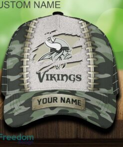 Minnesota Vikings 3D Hat And Cap Beach Design Camo Green For Fans Gift Custom Name Minnesota Vikings 3D Hat And Cap Beach Design Camo Green For Fans Gift Custom Name