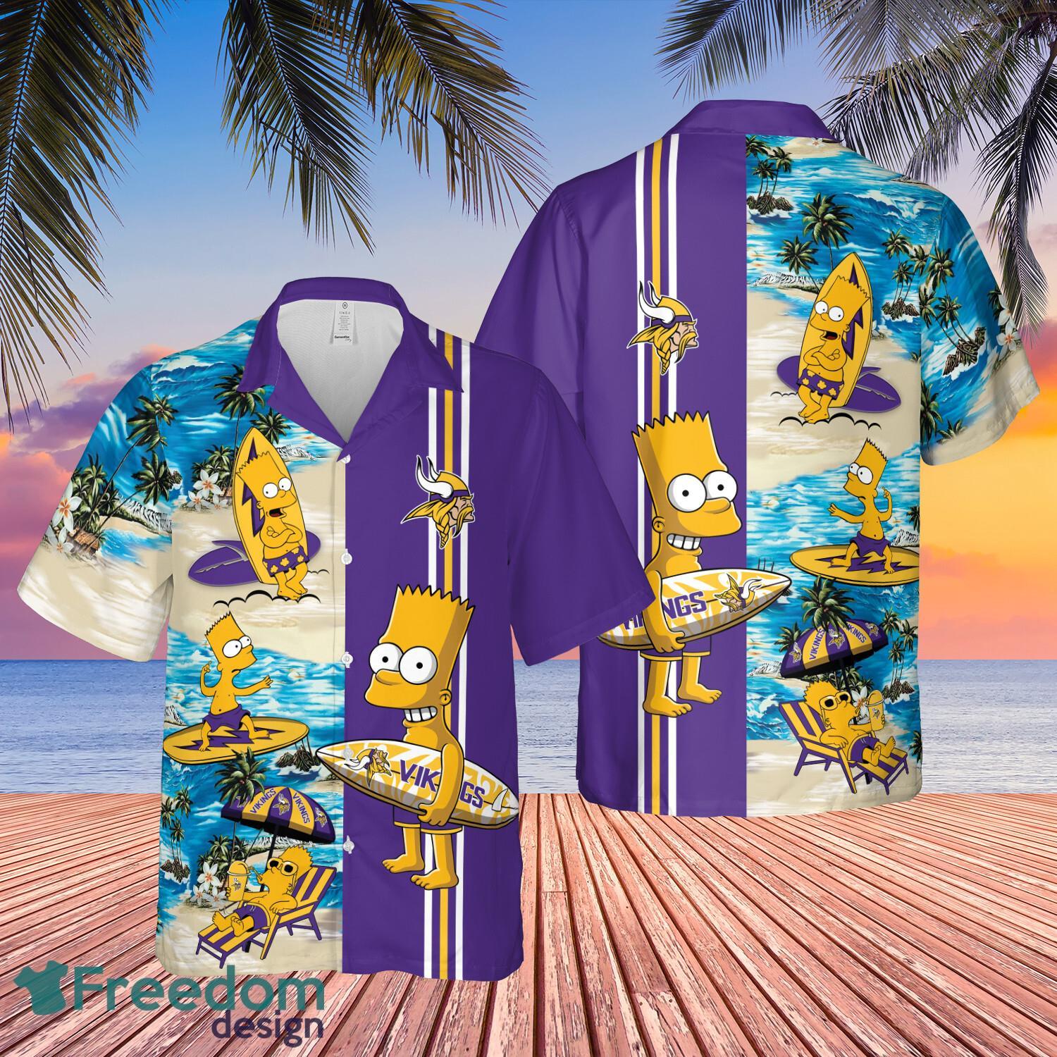 Minnesota Vikings Bart Simpson Hawaiian Shirt Funny For Men Women Fans image Minnesota Vikings Bart Simpson Hawaiian Shirt Funny For Men Women Fans - Minnesota Vikings Bart Simpson Hawaiian Shirt Funny For Men Women Fans
