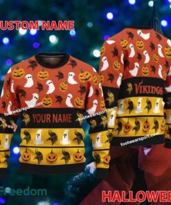 Minnesota Vikings Personalized Halloween Ugly Christmas Sweater Gift For Men And Women
