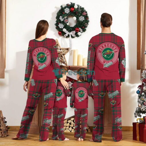 Minnesota Wild Custom Name Pajamas Set For Family Sport Team Pajamas Christmas Gift Product Photo 2